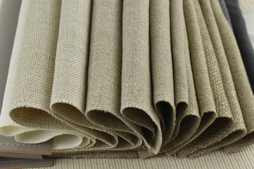 100% Natural Linen Upholstery Fabric|Heavy Weight Pure Linen Fabric For Chair,Couch,Pillow|Linen Fabric By The Yard