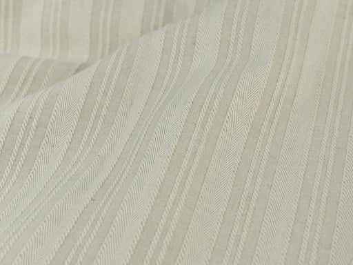 100 Pure Cotton Green Ivory Cream Solid Stripe Herringbone Geometric Upholstery Fabric by the Yard For Drapery Curtain Table Cloth