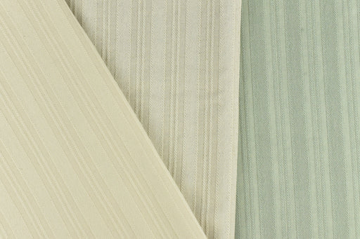 100 Pure Cotton Green Ivory Cream Solid Stripe Herringbone Geometric Upholstery Fabric by the Yard For Drapery Curtain Table Cloth