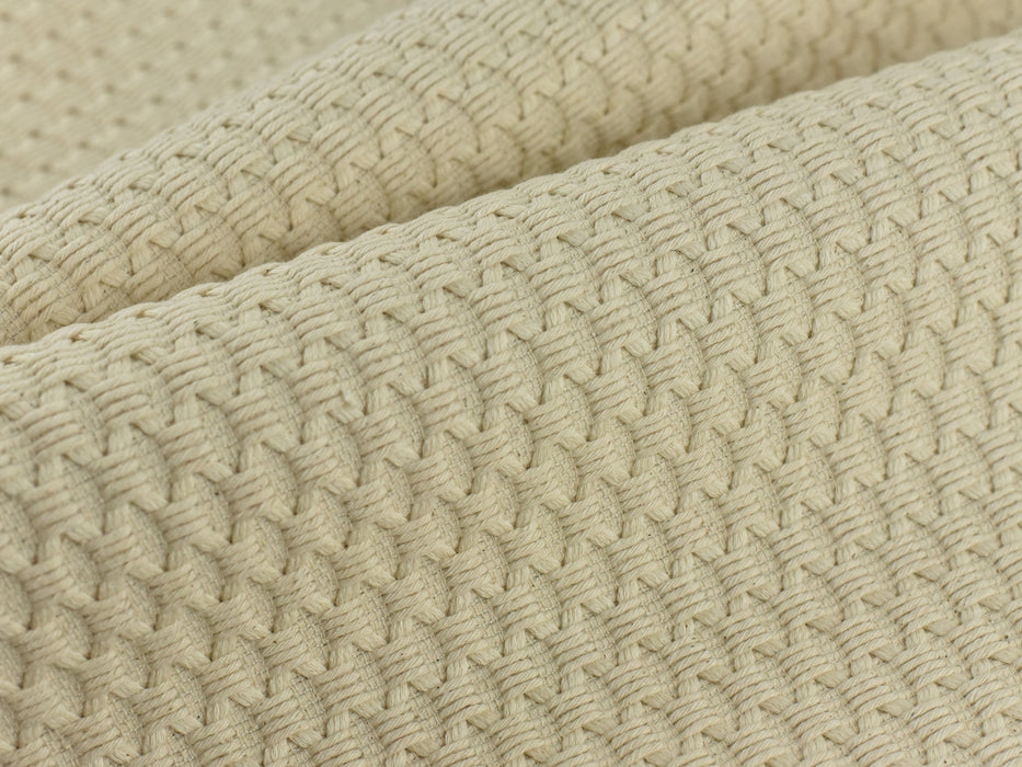 100% Pure Cotton and Stain Resistant Geometric Diamond Woven Textured Upholstery Fabric|Heavy Performance Anti Stain Cotton Fabric