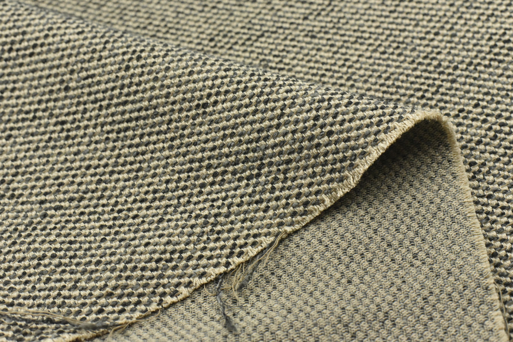 Heavy Weight Vintage Woven Black Grey Olive Textured Upholstery Fabric For Chair Couch|Heavy Duty Cushion Sofa Headboard Reupholstery Fabric