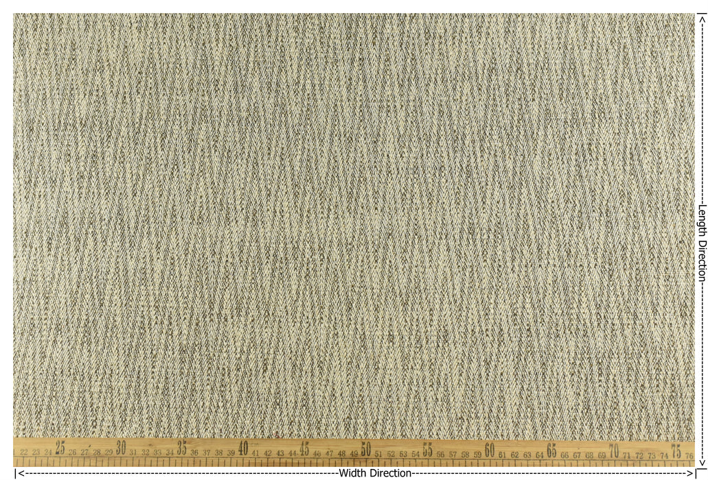 Heavy Weight Linen Blend Vintage Herringbone Textured Upholstery Fabric For Chair Couch|Brown Tan Cushion Sofa Headboard Reupholstery Fabric