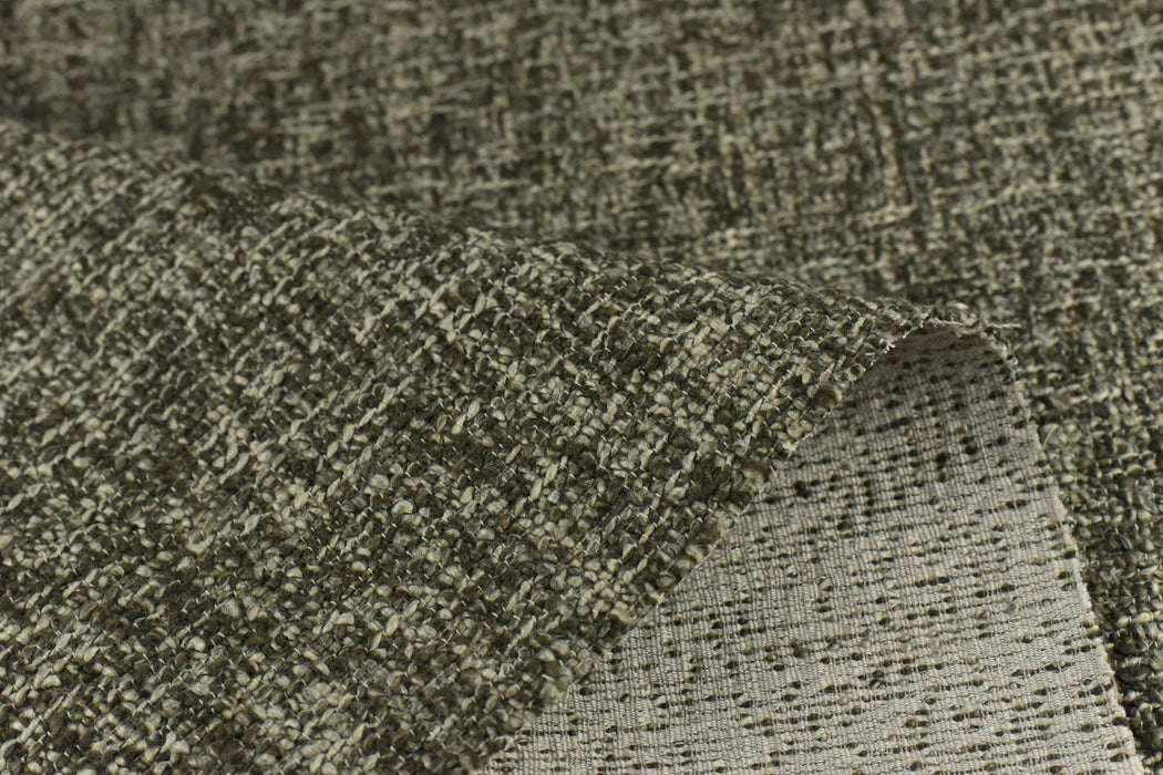 Heavy Weight Grey and Dark Olive Furnising Upholstery Fabric For Chair|Modern Space Design Fabric For  Cushion Pillow