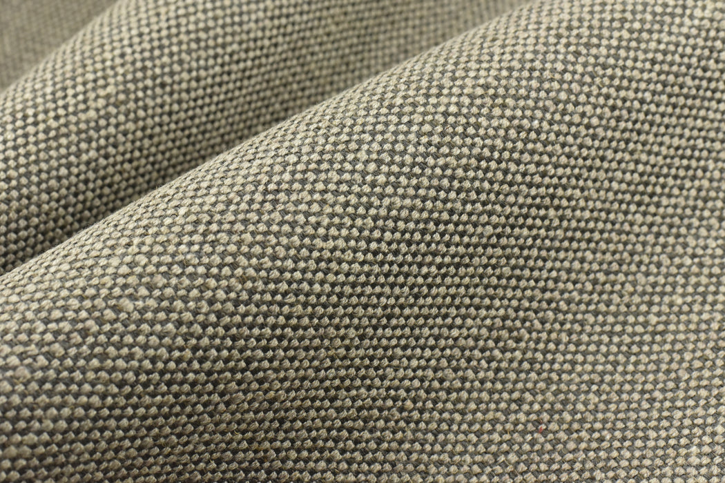 Heavy Weight Grey Brown Linen Blend Textured Upholstery Fabric Perfect For Couch Chair Ottoman|Metallic Color Furniture Fabric For Cushion