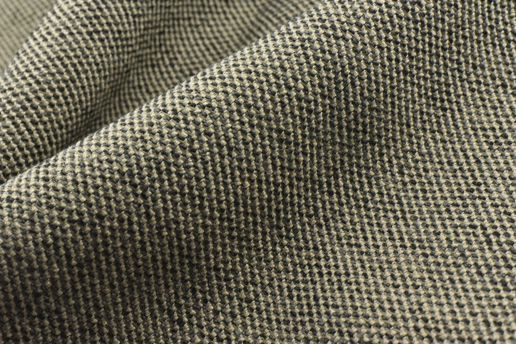 Heavy Weight Grey Brown Linen Blend Textured Upholstery Fabric Perfect For Couch Chair Ottoman|Metallic Color Furniture Fabric For Cushion