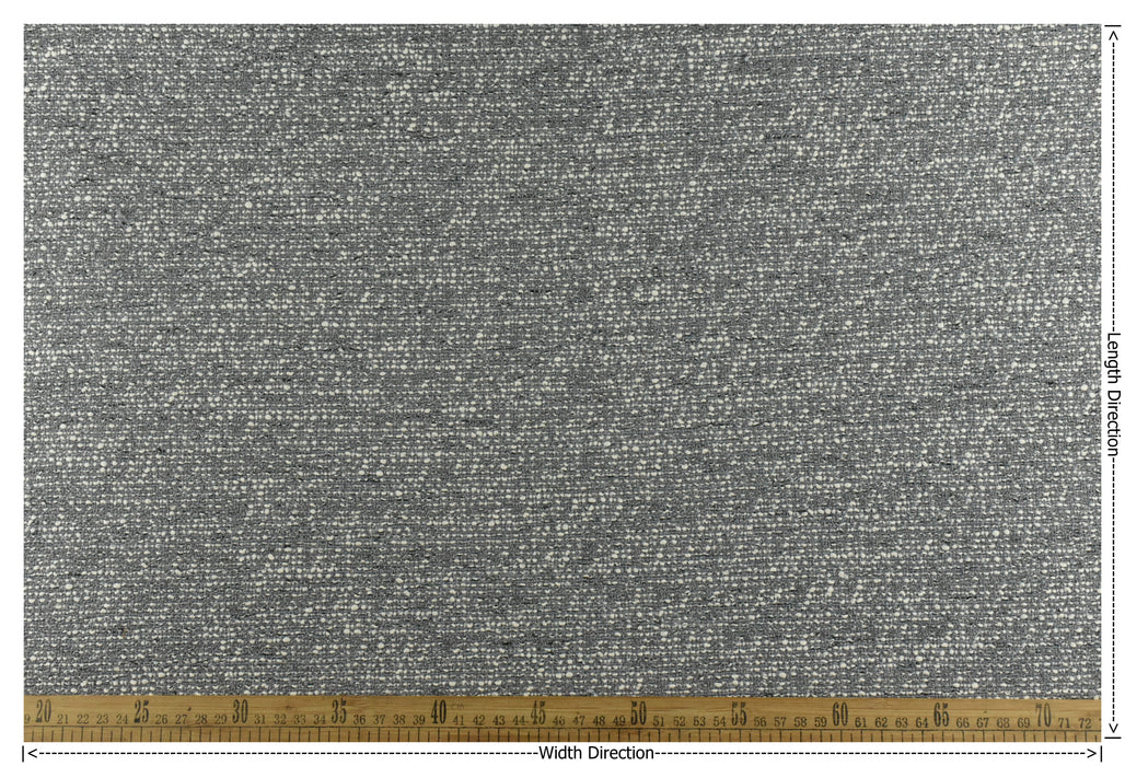 Heavy Weight Woven Cotton Blend Grey and Cream Upholstery Fabric For Dining Chair and Couch|Modern Home Decor Furniture Fabric For Ottoman