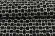 68% Wool Abstract Geometric Black and White Upholstery Fabric For Curtain|Light Duty Home Decor Fabric For Drapery Pillow,Throws,Blanket