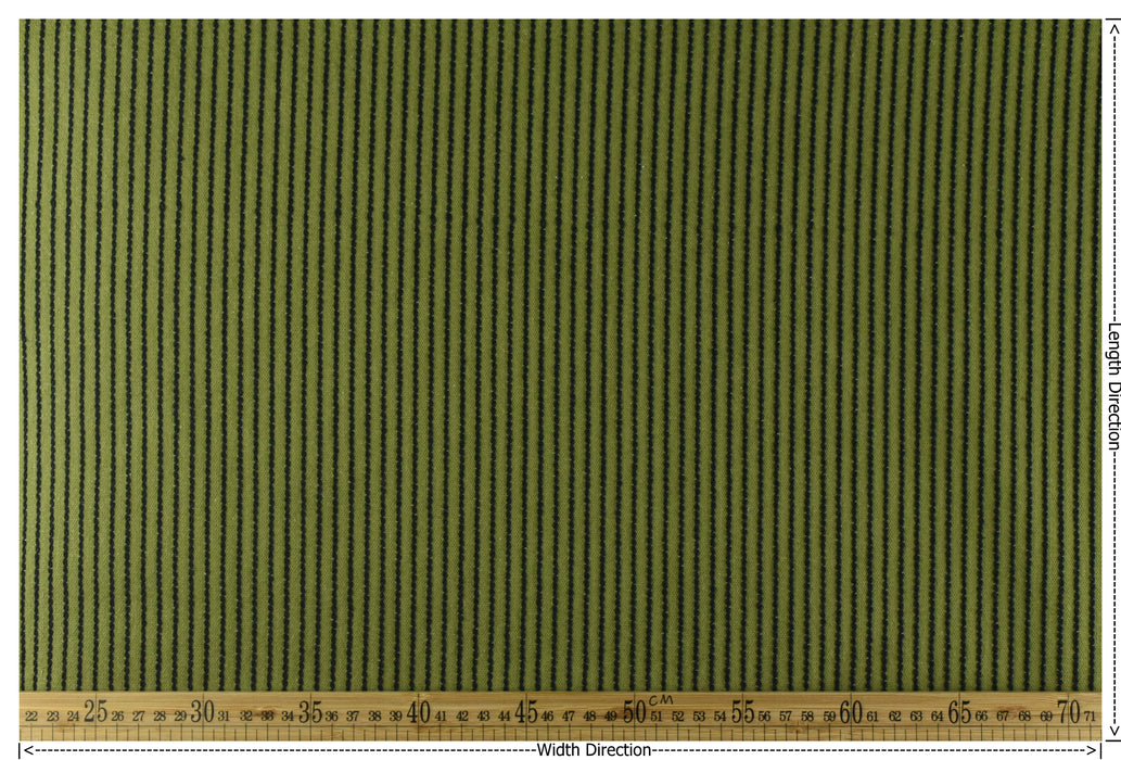 Natural 100% Pure Cotton/Linen Blend Olive Green Chalk Stripes Upholsetry Fabric For Chair Curtain|Soft Reddish Brown Woven Country Fabric