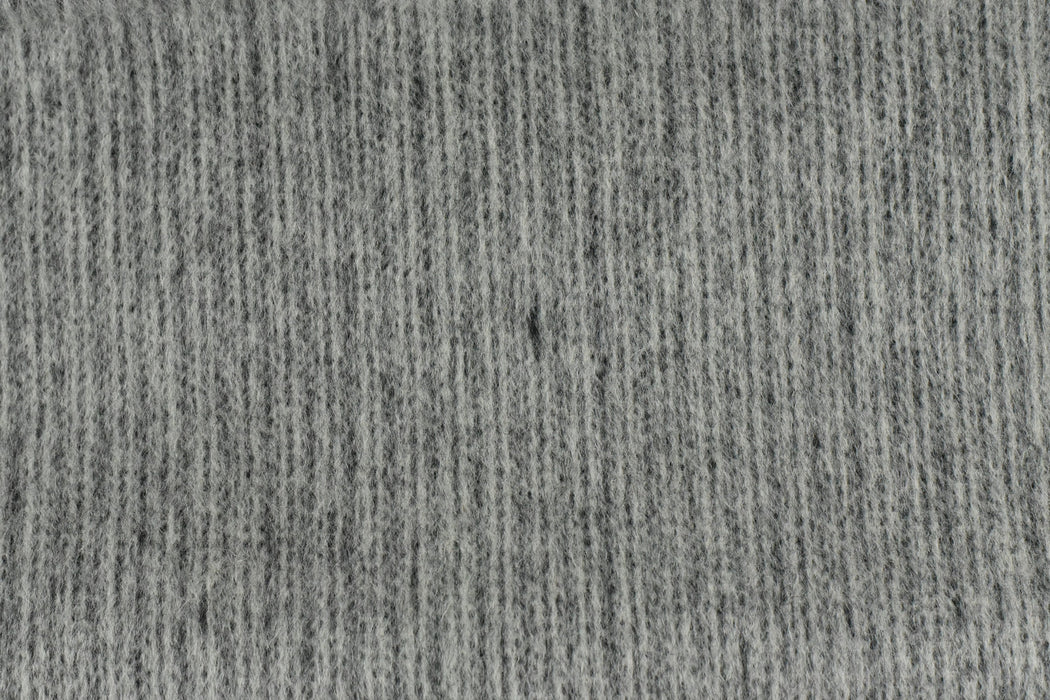 80% Wool Jacquard Upholstery Fabric For Chairs|Brown Grey Wool And Cotton Blend Fabric For Couch Stools Ottoman Stone Grey