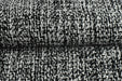 Black and White Upmarket Chenille Woven Heavy Duty Upholstery Fabric|Designer Luxury Home Decor Ottoman Chair Fabric By The Yard-55"W/740GSM