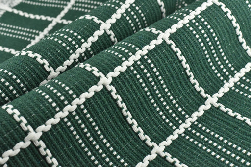 Extra Heavy Weight Christmas Green Chunky Plaid Geometric Woven Upholstery Fabric For Chair|Fabric For Christmas Decor|Fabric For Couch