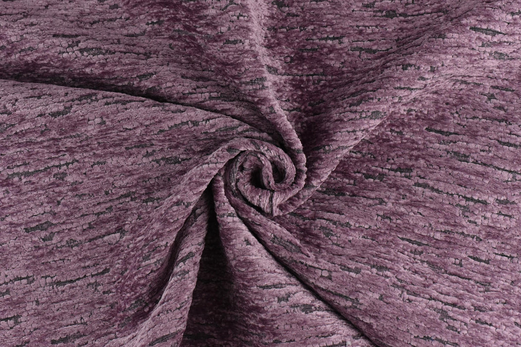 Designer Abstract Woven Raised Purple Texture Upholstery Fabric For Chair|Heavy Soft Chunky Chenille Fabric For Couch Pillow