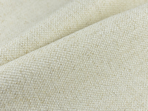 Designer Heavy Weight Stain Resistant Cream Linen Blended Upholstery Fabric|Anti Stain Performance Flax Fabric For Chair/Bedframe