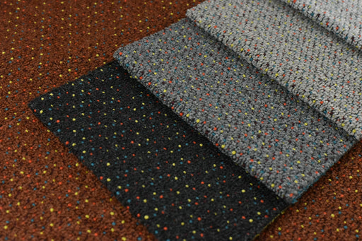 Extra Heavy Weight Multicolor Dots Boucle Upholstery Fabric in Cream, Black,Charcoal |High Traffic Boucle Chair Fabric|-56"W/945GSM