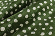 Green Abstract Polka Dot Print On Jacquard Woven Upholstery Fabric|Heavy Soft Furniture and Drapery Fabric For Chair Cushion Curtain