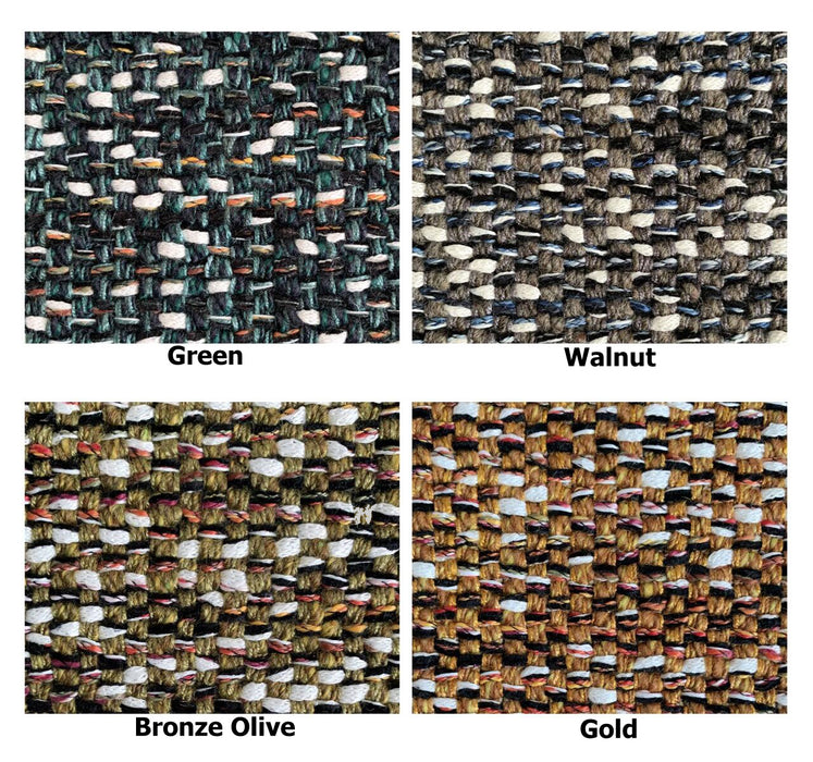 Heavy Duty Wool Cotton Blend Chunky Woven Upholstery Fabric For Dining Chair Couch in Green Gold Olive|Heavyweight Interior Fabric -990GSM By Meter