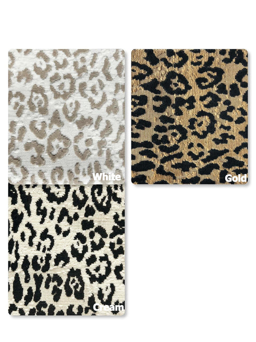 Heavy Weight 100% Cotton Leopard Cut Velvet Upholstery Fabric|Gold Black Cheetah Geometric Animal Luxury Furniture Fabric For Ottoman Chair By 1.5 Meter