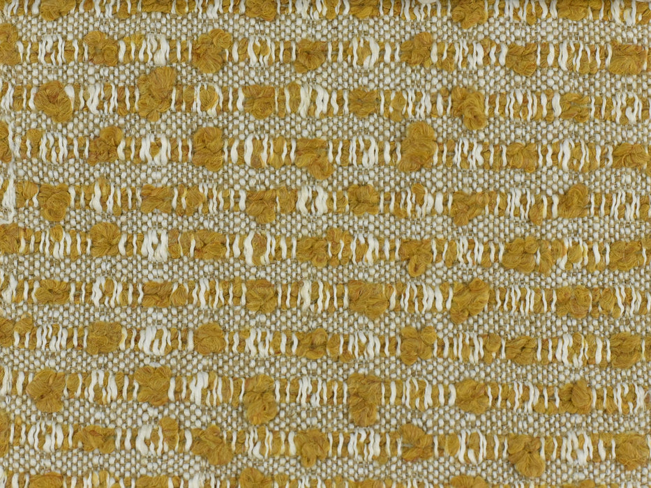 Heavy Weight Boucle Stripe Texture Upholstery Fabric by the Yard|Designer Ivory Yellow Rust Bocule Fabric For Chair Pillow Couch