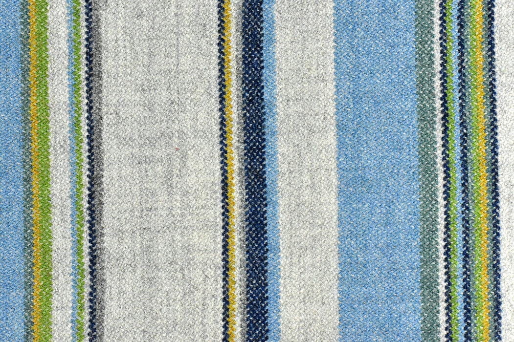 Heavy Weight Gold Brown Striped Wool Blend Upholstery Fabric For Chair(87%Wool)|Multi Colored Stripe Blue Green Fabric For Drapery Curtain Blue Green