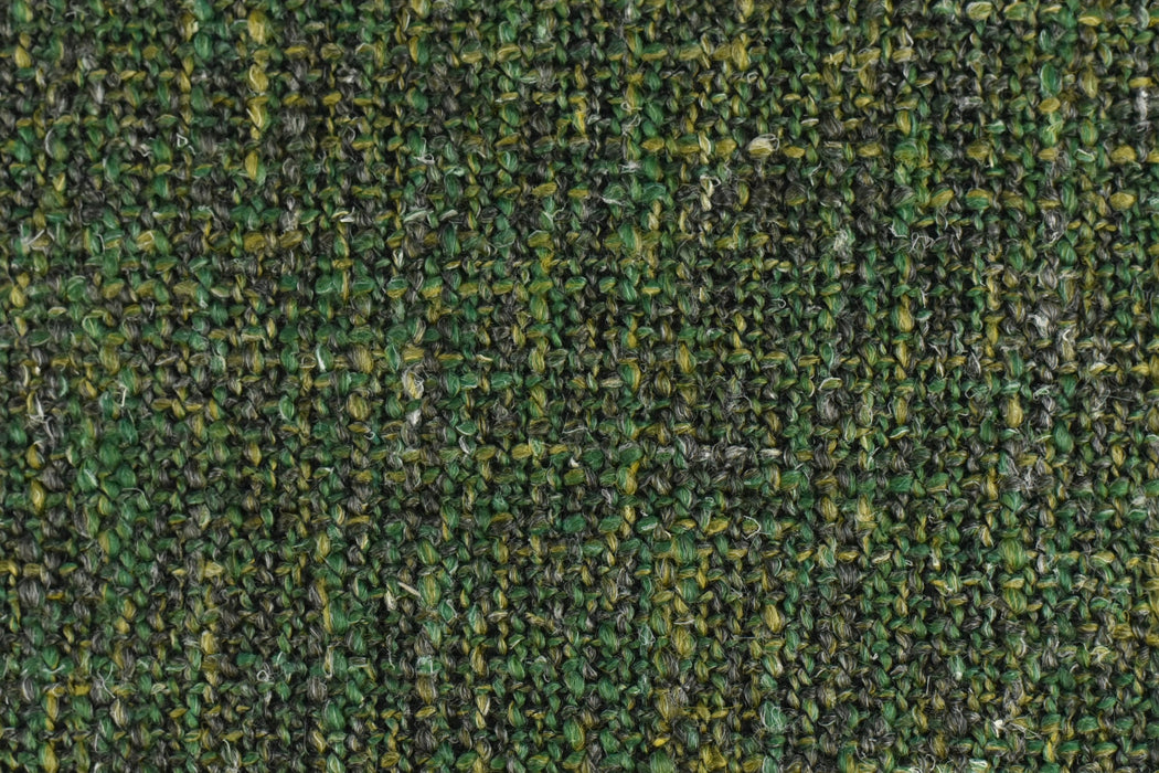 Heavy Weight Linen Blend Green Black Multi Colored Sofa Fabric|Modern Textured Woven Fabric For Dining Chair|Fabric By The Yard