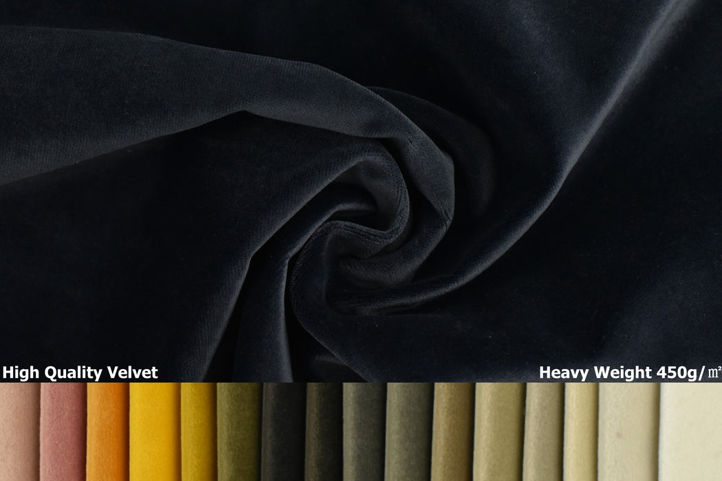 Heavy Weight Luxury Velvet Upholstery Fabric For Chair Curtain|Non Stretch Velvet Fabric For Furniture|High Quality Velvet For Drapery