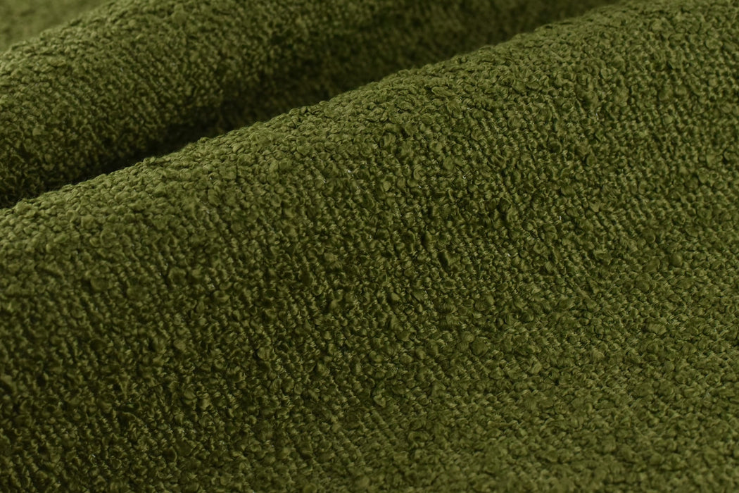 Heavy Weight Moss Green/Olive Green Boucle Upholstery Fabric|Textured Boucle Fabric By The Yard For Chair Sofa Headboard Ottoman Furniture