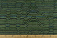 Heavy Weight Moss Green Stripe Jacquard Chenille Upholstery Fabric|Designer Modern Abstract Geometric Fabric For Dining Chair Bench Pillow