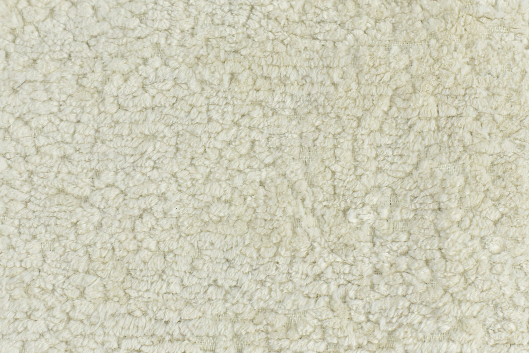 Heavy Weight Vintage Soft Plushed Chenille Textured Upholstery Fabric By The Yard|Cream Beige Green Chenille For Chair Couch Cushion /660GSM White