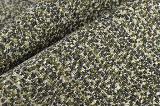 Heavy Weight Wool Linen Blend Boucle Upholstery Fabric For Chair in Olive Green Grey|High End Textured Couch Reupholstery Fabric 55"W/750GSM