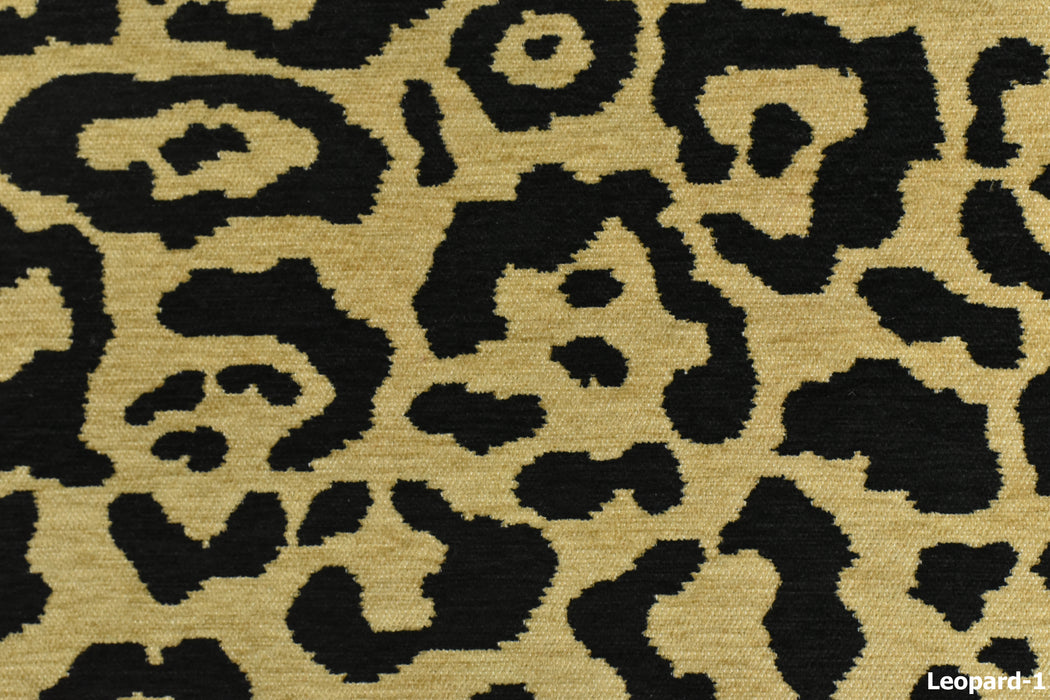 Vintage Tiger Animal Skin Textured Chenille Jacquard Upholstery Fabric For Chair Cushion|Brown Chenille Wild Animal Fabric