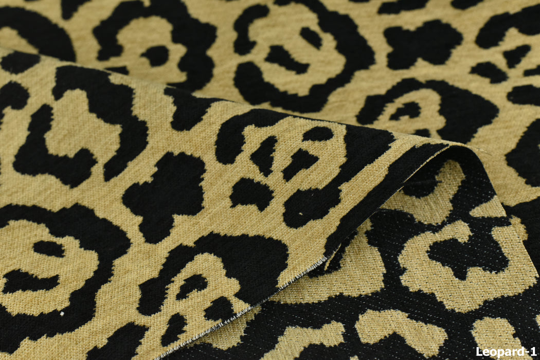 Vintage Tiger Animal Skin Textured Chenille Jacquard Upholstery Fabric For Chair Cushion|Brown Chenille Wild Animal Fabric