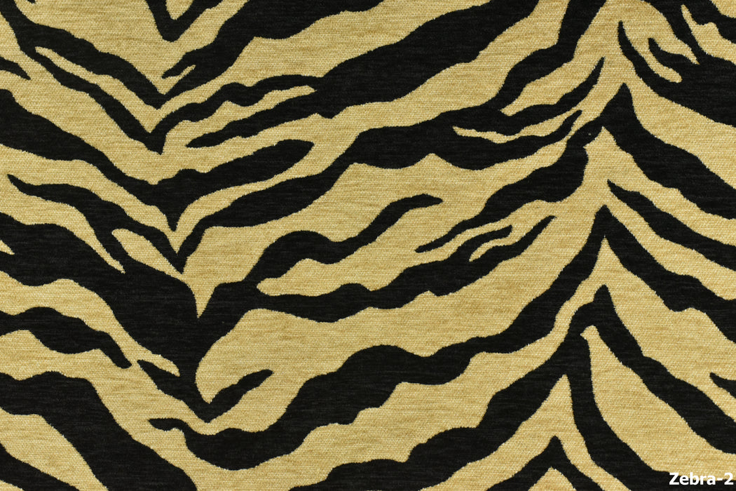 Vintage Tiger Animal Skin Textured Chenille Jacquard Upholstery Fabric For Chair Cushion|Brown Chenille Wild Animal Fabric