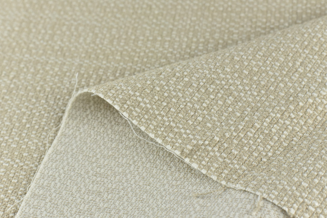Heavy Weight Linen Blend Cream Tan Woven Furniture Upholstery Fabric For Chair Reupholstery Furniture Repair