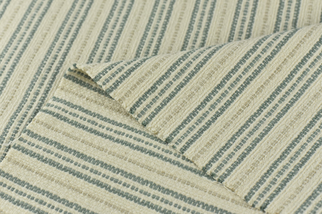 Heavy Weight Pure Cotton/Linen Blend Vintage Blue Red Striped Upholstery Drapery Fabric For Chair|Boho Vintage Cotton Linen Fabric By Yard