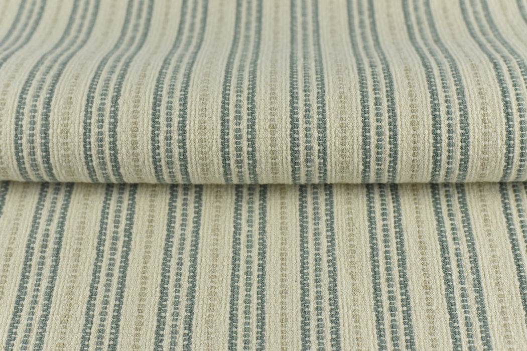 Heavy Weight Pure Cotton/Linen Blend Vintage Blue Red Striped Upholstery Drapery Fabric For Chair|Boho Vintage Cotton Linen Fabric By Yard