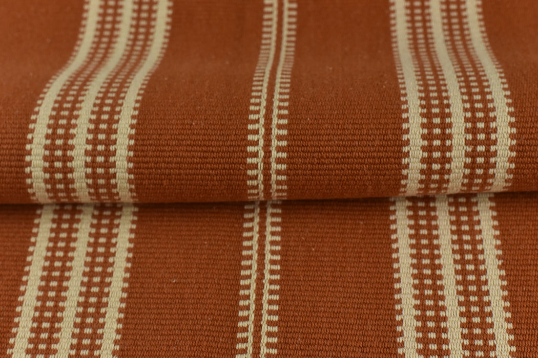 Heavy Weight 100 Pure Cotton Blend Vintage Wider Stripe Jacquard Upholstery Drapery Fabric For Chair|Retro Cotton Linen Blend Canvas Fabric