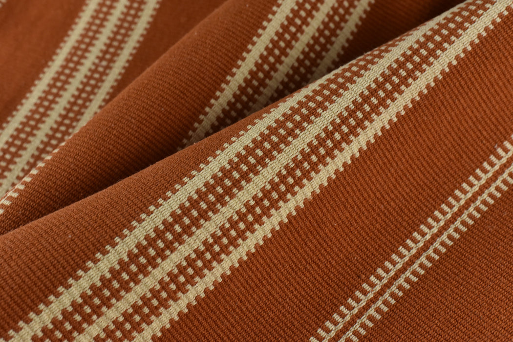 Heavy Weight 100 Pure Cotton Blend Vintage Wider Stripe Jacquard Upholstery Drapery Fabric For Chair|Retro Cotton Linen Blend Canvas Fabric