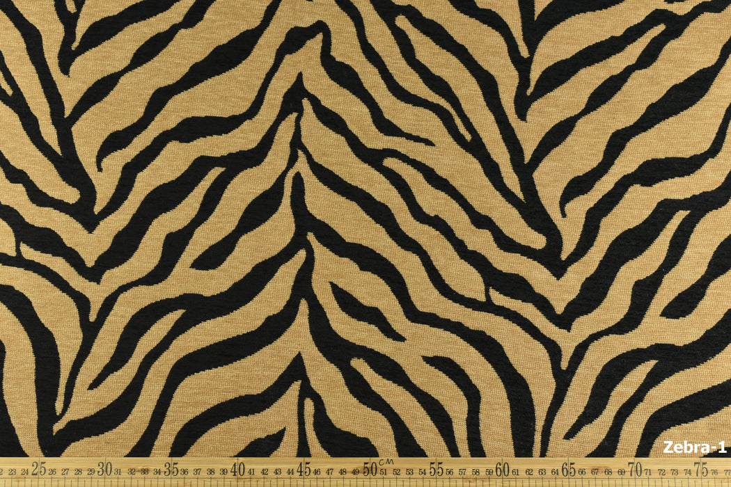 Vintage Tiger Animal Skin Textured Chenille Jacquard Upholstery Fabric For Chair Cushion|Brown Chenille Wild Animal Fabric