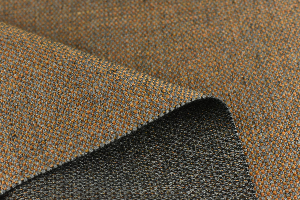 Heavy Weight Gold Grey Linen Blend Textured Upholstery Fabric Perfect For Couch Chair Ottoman|Metallic Gold Furniture Fabric For Cushion