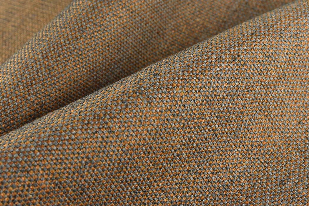 Heavy Weight Gold Grey Linen Blend Textured Upholstery Fabric Perfect For Couch Chair Ottoman|Metallic Gold Furniture Fabric For Cushion