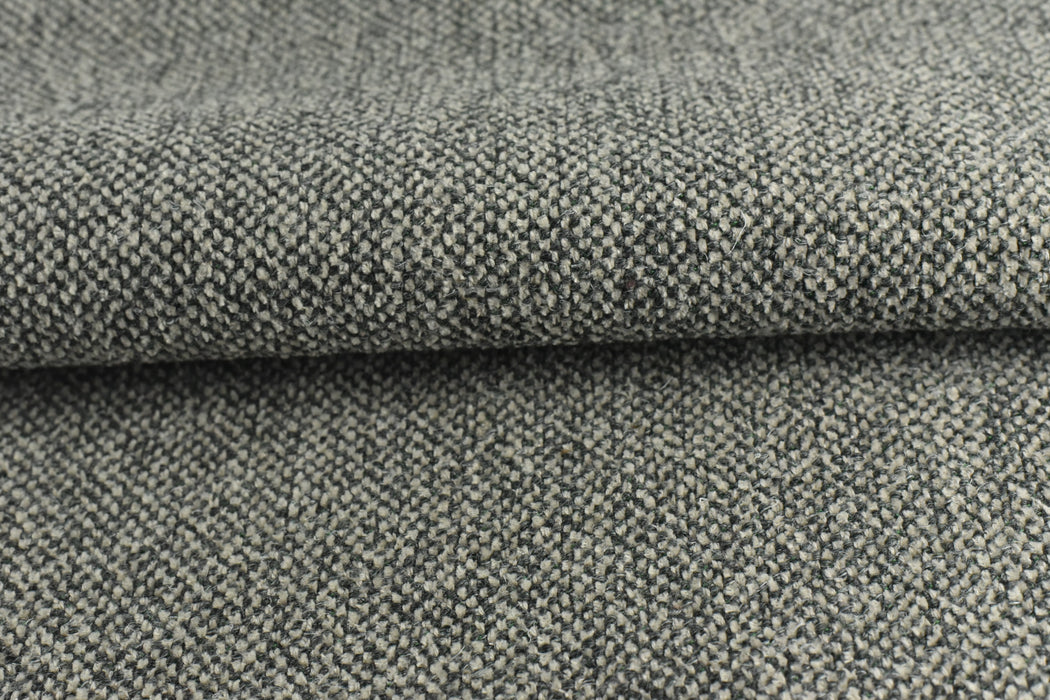 Vintage Heavy Weight Cotton Linen Textured Upholstery Fabric By The Yard For Chairs|Durable Thick Sofa Fabric in Olive Green Grey-770GSM
