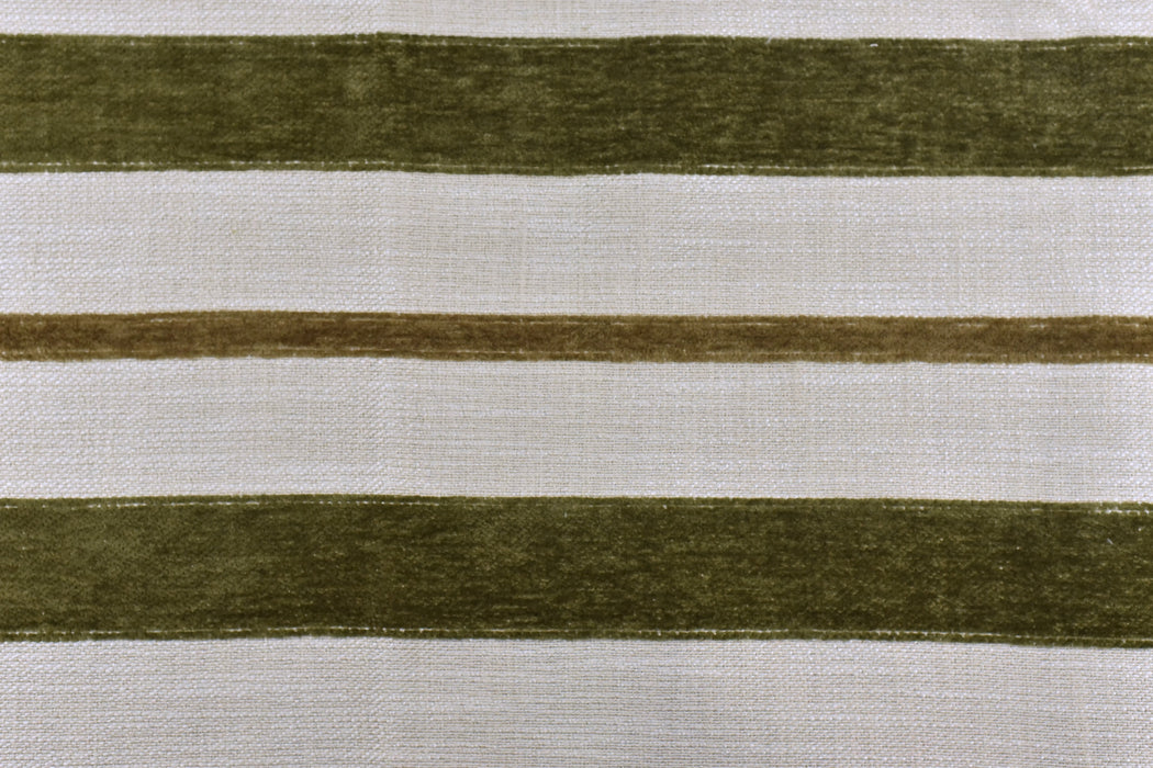 Vintage Heavy Weight Farmhouse Country Dark Red and White Chenille Stripe Textured Woven Upholstery Fabric For Chair Couch