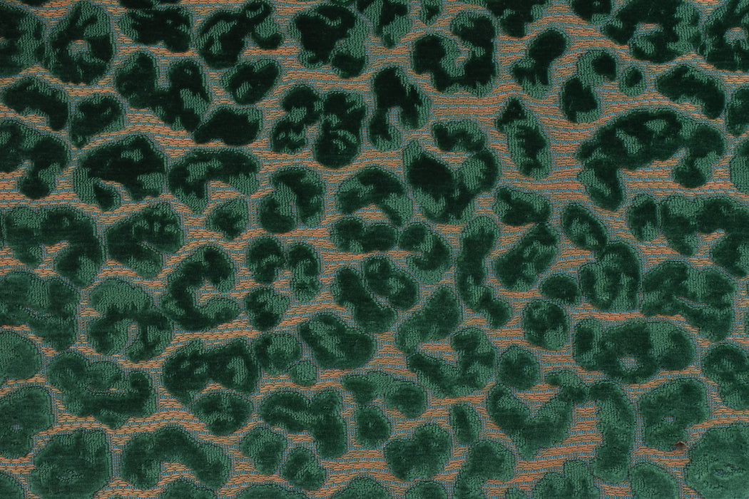 Heavy Weight Raised Leopard Cut Velvet Upholstery Fabric For Chair|Cheetah Abstract Geometric Animal Luxury Furniture Fabric For Couch