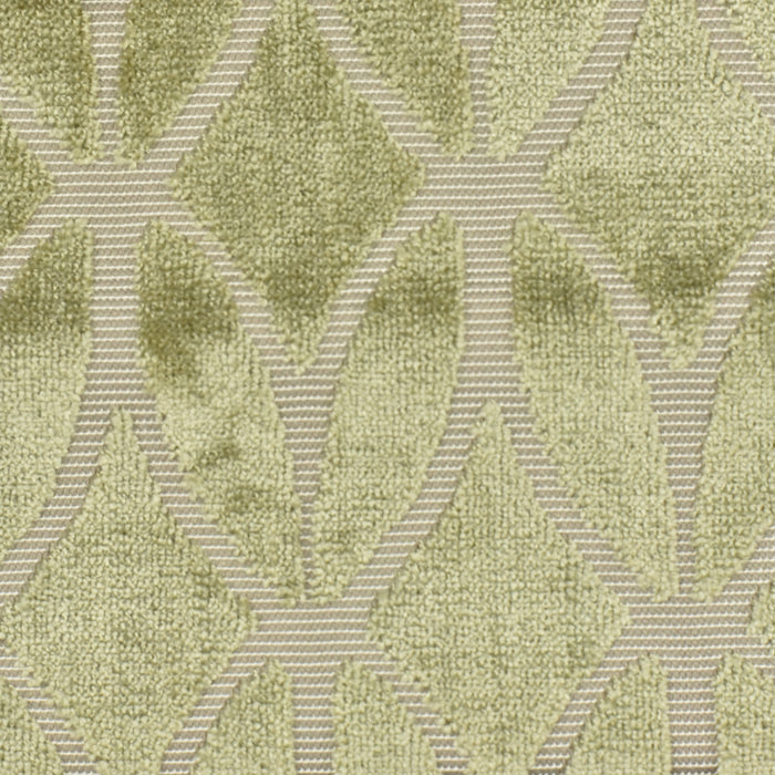 Heavyweight Burnt Orange Rhombus Leaf Cut Velvet Upholstery Fabric For Chair|Modern Minimalist Burnt Orange Geometric Velvet Fabric For Sofa