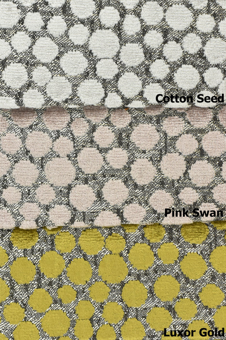 Upholsetry Cut Velvet Fabric For Chair By The Yard|Heavy Weight Gold Raised Small Dot Geometric Fabric|Minimalist Sofa Cushion Reupholstery