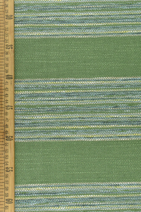 Linen Blend Vintage Blue Green Jacquard Stripe Country Upholstery Fabric For Chair Cushion|Chic Farmhouse Yellow Stripe Fabric By The Yard