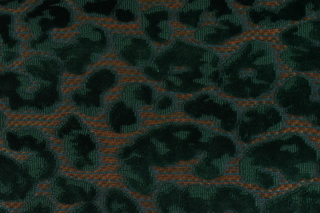 Heavy Weight Raised Leopard Cut Velvet Upholstery Fabric For Chair|Cheetah Abstract Geometric Animal Luxury Furniture Fabric For Couch