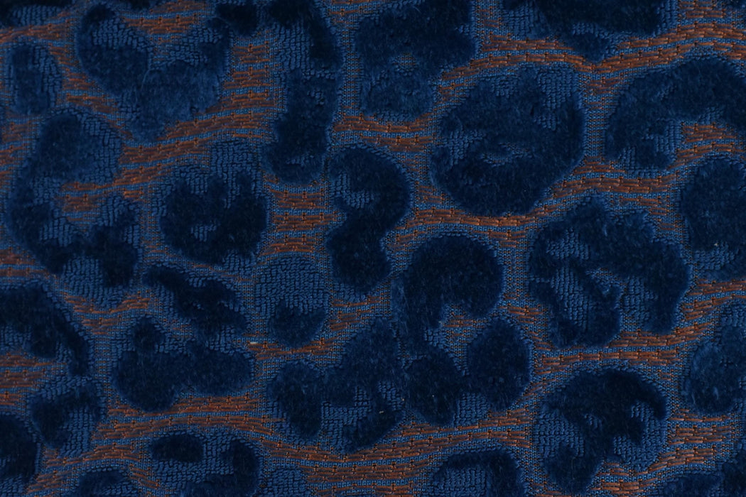 Heavy Weight Raised Leopard Cut Velvet Upholstery Fabric For Chair|Cheetah Abstract Geometric Animal Luxury Furniture Fabric For Couch