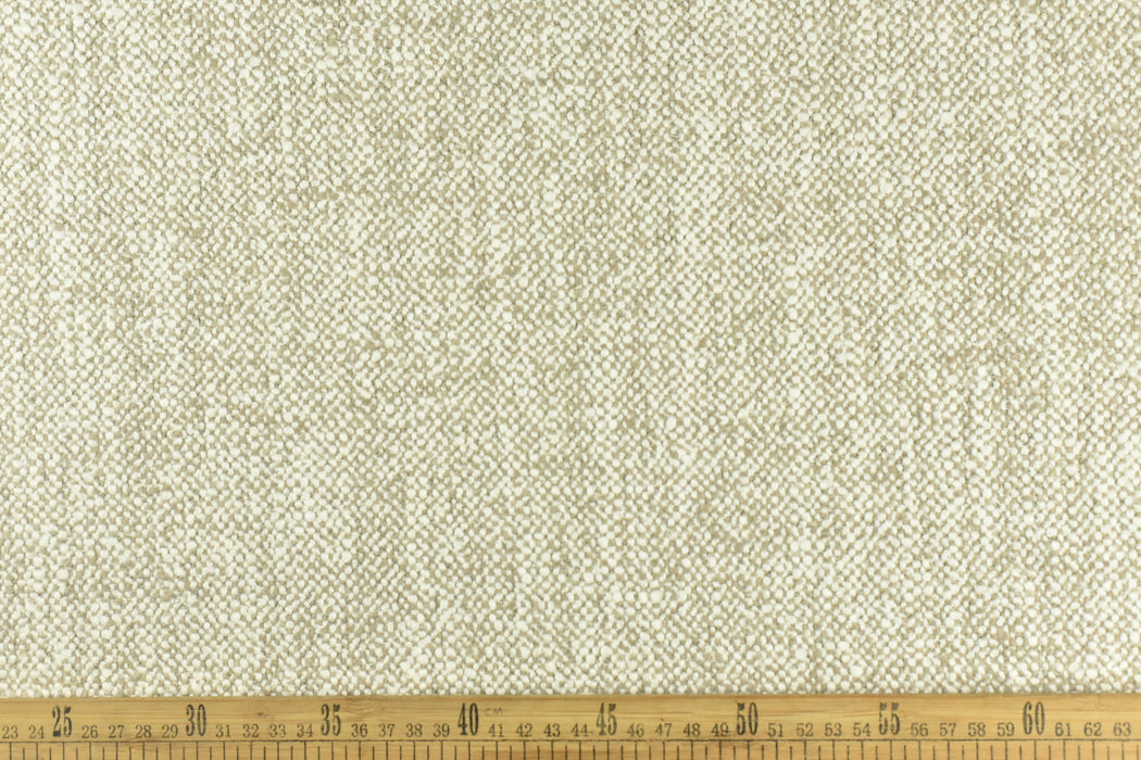 Extra Heavy and Thick Woven Ivory Grey Wool Linen Upholstery Fabric|High Quality Chunky Furniture Fabric For Chair Sofa Reupholstery-1150GSM