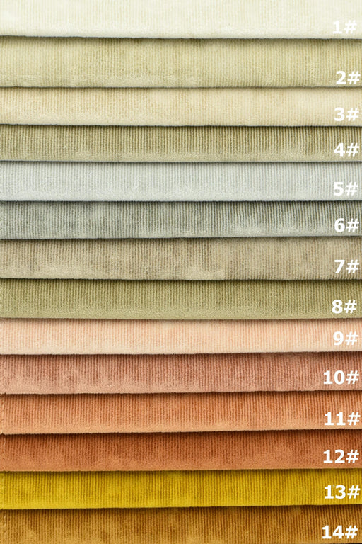 Heavy Weight Stain Resistant Striped Velvet Upholsetry Fabric For Chair Couch|Performance Water Repellent Velvet Furniture Fabric-35 Colors By Meter